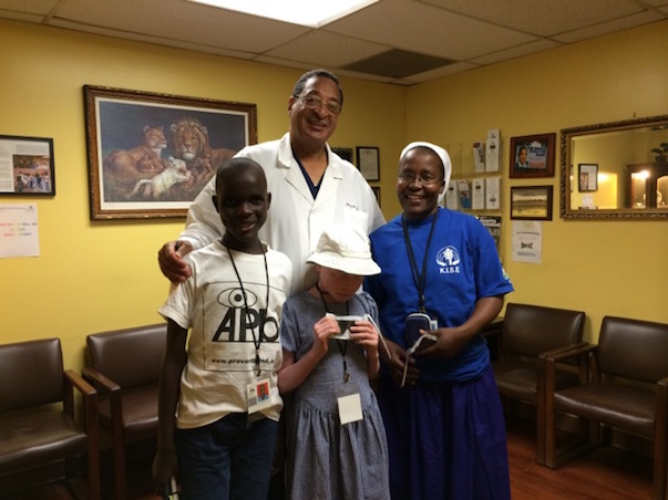 picture of Humanitarian Dr. Vaughn Provides free Eye Exams